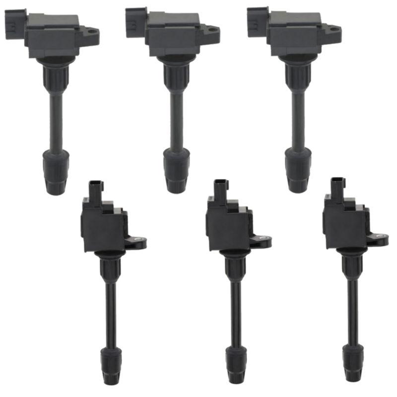Ignition coil pack set of 6 cop nissan maxima 2000 2001