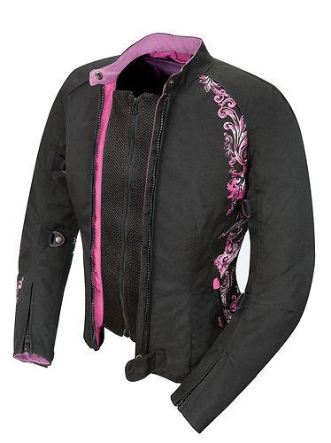 New joe rocket heartbreaker womens jacket,black/purple,1diva