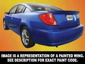 2005-06 saturn ion quad coupe factory style rear spoiler 4093a silver