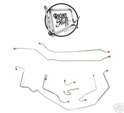 Gto complete brake line kit in stainless steel