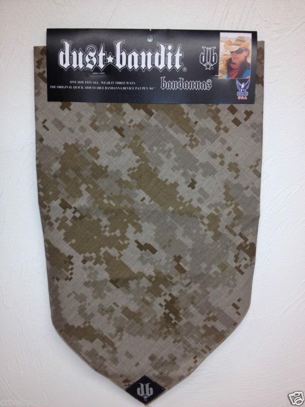 Digital desert dust bandit/ skull cap hunting camo bandana bandanna us made