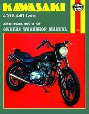 Haynes repair manual fits kawasaki 400 twin 1974-1981
