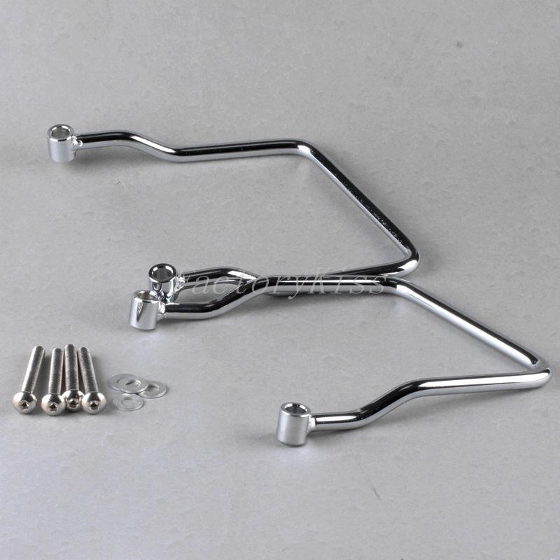 New 2pcs saddlebag support  rails guard bar fit kawasaki vulcan vn800 classic