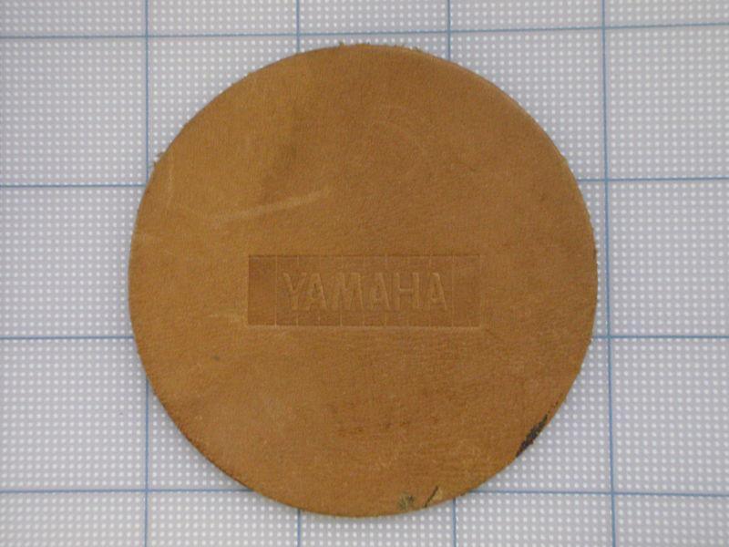 Vintage yamaha  patch 70s-80s biker motorcycle motocross birtbike leather round3