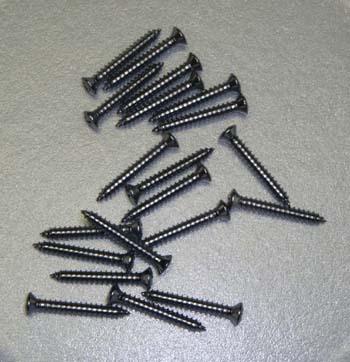 65-66 chevy impala pillar, frt, rear glass mldg screws