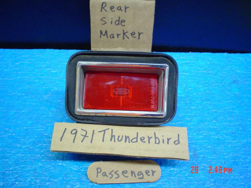 1971 ford thunderbird t-bird passenger rear side marker assembly right