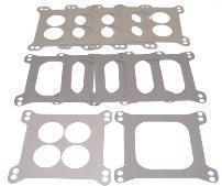 Holley  edelbrock 4bbl carb base gaskets 5 open center 5 ported mixed  10 pack