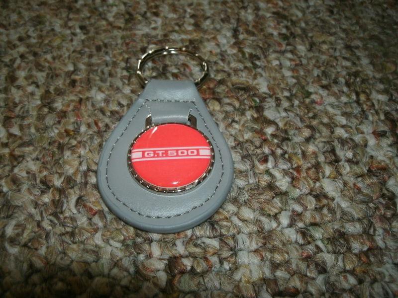 1967 1968 1969 1970 shelby cobra gt500 gt-500 stripe keychain new grey w red