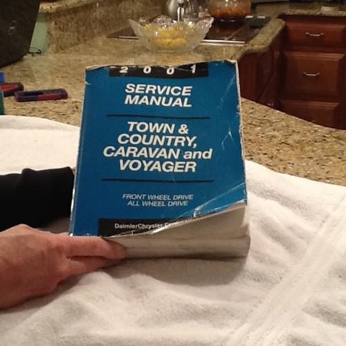 2001 town & country, caravan and voyager service manual