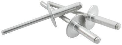 Allstar rivets blind rivets 3/16" rivet 5/8" head aluminum silver set of 250