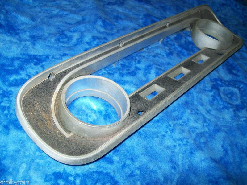 64 65 mustang instrument cluster dash trim housing black w/ lamps 1964 1/2 1965