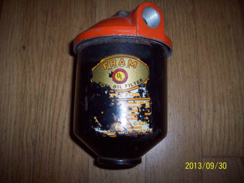 Nos fram  gas/fuel oil filter kit assembly/housing chevy ford mopar hot rat rod