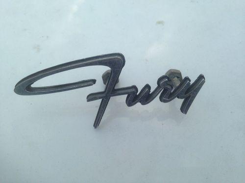 Plymouth fury emblem