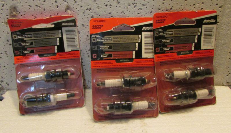 New in package 5224dp2 copper core autolite / motorcraft agsp33c 6 ct spark plug