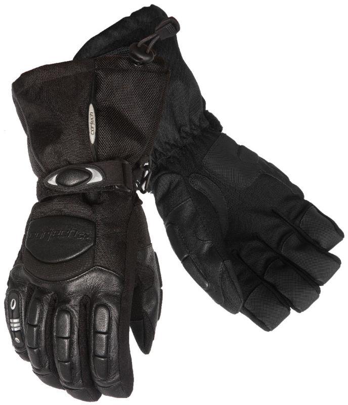 Cortech cascade black large snowmobile mens gloves snow lrg lg l