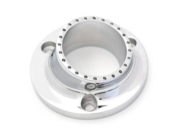 Atv exhaust tip muffler power polished chrome for 2002-2008 yamaha grizzly 660