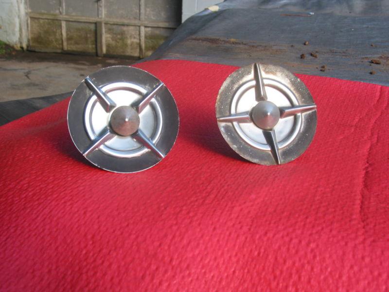 1957 Chevrolet front bumper guard stainless plates covers, bolts and spacers, US $8.00, image 2