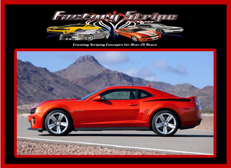 Chevrolet camaro rear qtr strobe back decals factory stripe 2010 2011 2012 2013