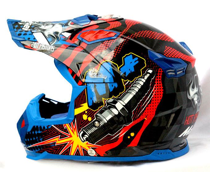 Masei 315 m plus motocross atv dot dirtbike helmet blue l xl xxl