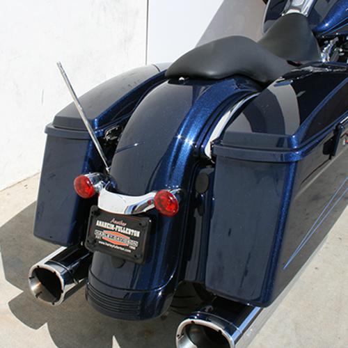 Harley davidson touring 15" big stick solid shaft stainless am/fm antenna polish