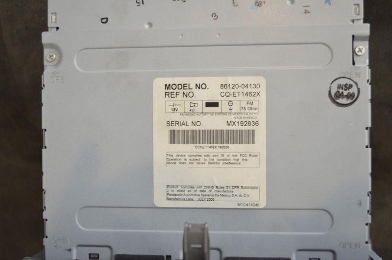 Buy TOYOTA 6 CD Changer Stereo Radio OEM 8612004130 A51810 05