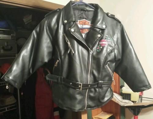 Harley davidson leather ladie's small floral design