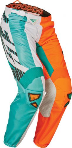 Fly racing kinetic pants orange/teal size 32