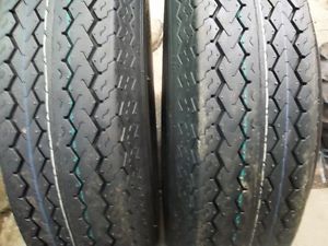 Two st205/75d15,st 205/75d15 bias 6 ply boat, camper, trailer tires load range c