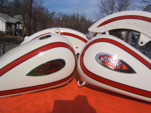 Harley davidson heritage springer tanks fenders flsts 1997 red