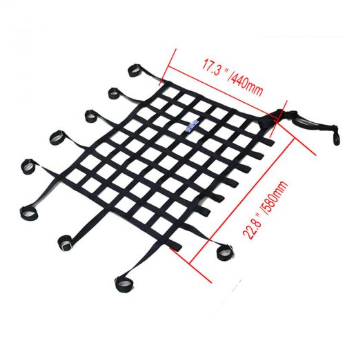 Black nylon car racing suv window net safety equipment web for ford toyota honda