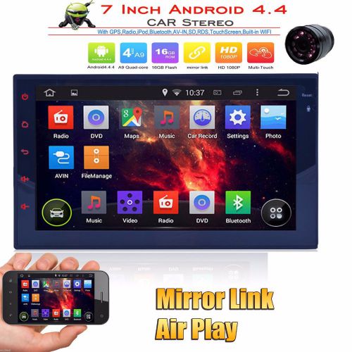 7" quad-core obd2 android 4.4 car player radio stereo gps wifi 3g no dvd