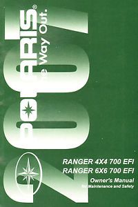 2007 polaris ranger 700 efi atv owners manual -polaris ranger 700 efi 4x4 &amp; 6x6
