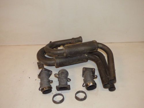 1a for yamaha srx 600 700 exhaust pipe muffler hauck growlers cans triple y pipe