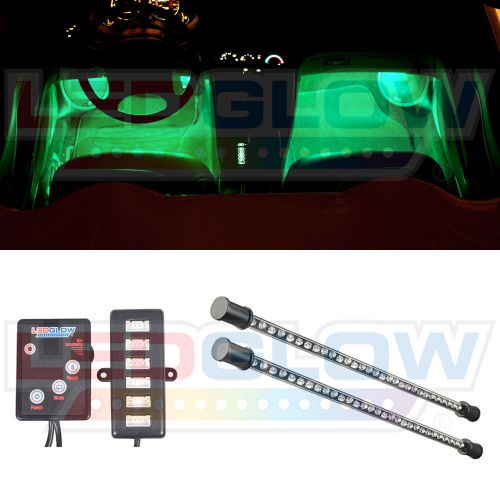 Buy 2pc LEDGlow Green LED Interior Expandable Neon Light Kit w 36 LEDs