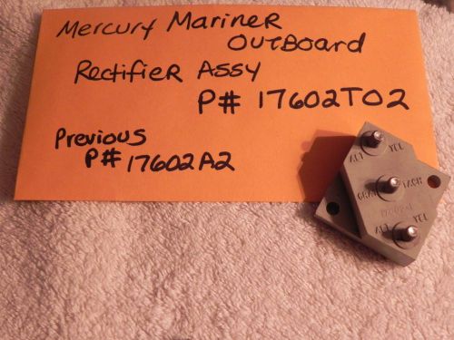 Mercury mariner outboard rectifier assembly p# 17602t02 or 17602a2 new oem