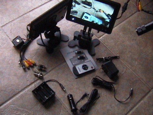 Wireless color license plate camera+lcd tv back up view