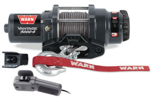 Warn atv vantage 3000s winch w/mount 1998-2004 honda foreman450es/swinch 89031