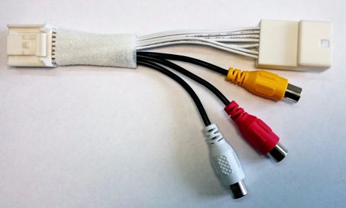 Audio video rca input cable harness toyota lexus