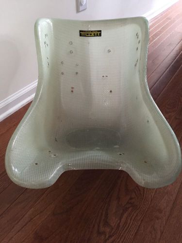 Tillett racing go kart seat clear fiberglass size m-l
