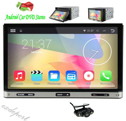 7" 2 din android 4.4.4 os car dvd player gps navi radio stereo wifi 3g ipod +cam