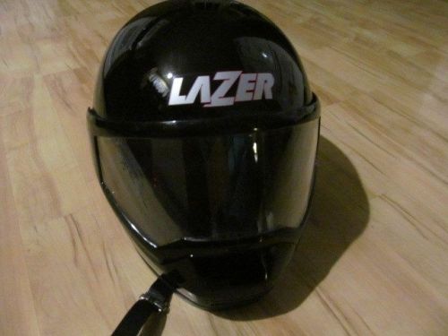 Yamaha size large lazer  cross belgium  snowmobile helmet dot m95  sn66 black