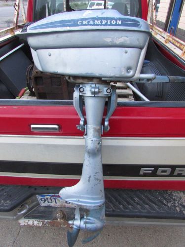 Complete antique vintage outboard champion boat motor small horse power