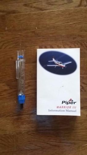 Piper warrior iii  information manual pa-28-161 + fuel tester