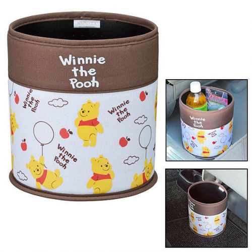 Trash can dust bin bucket objects storage for car auto vehicle / winnie the pooh