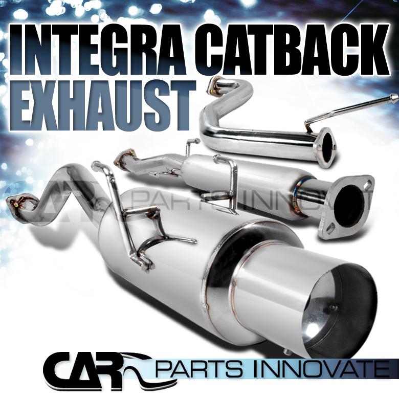 1994-2001 acura integra gs ls rs catback exhaust muffler system