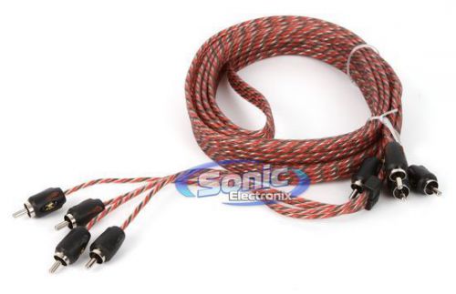 New stinger si4412 12 ft. of 4-channel 4000 series rca audio interconnect cables