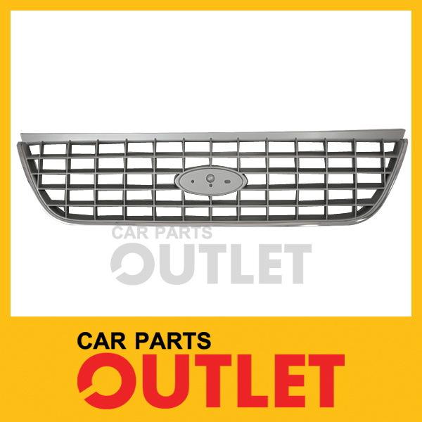 02-04 ford explorer bright silver/nickel grille limited