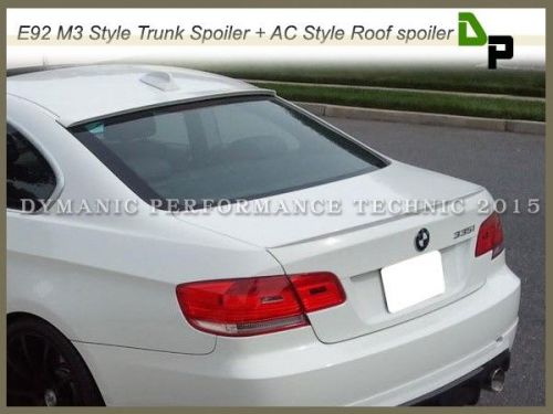 #300 white color trunk spoiler &amp; roof spoiler for bmw e92 3-series coupe 07-13