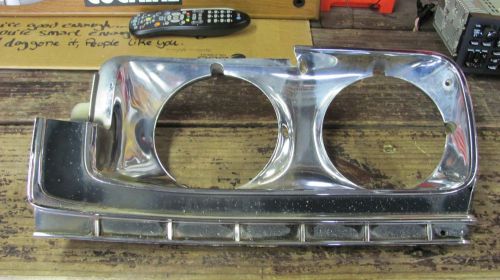 1973 buick electra &amp; estate wagon  left driver side headlamp bezel oem vtg 73