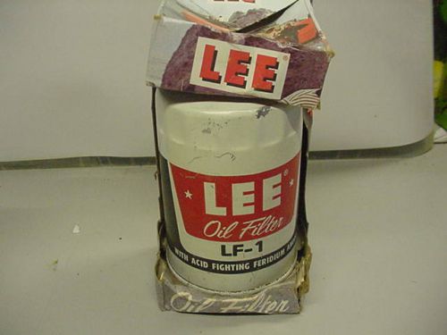Vintage lee oil filter - lf-1 - ford / mopar / nash